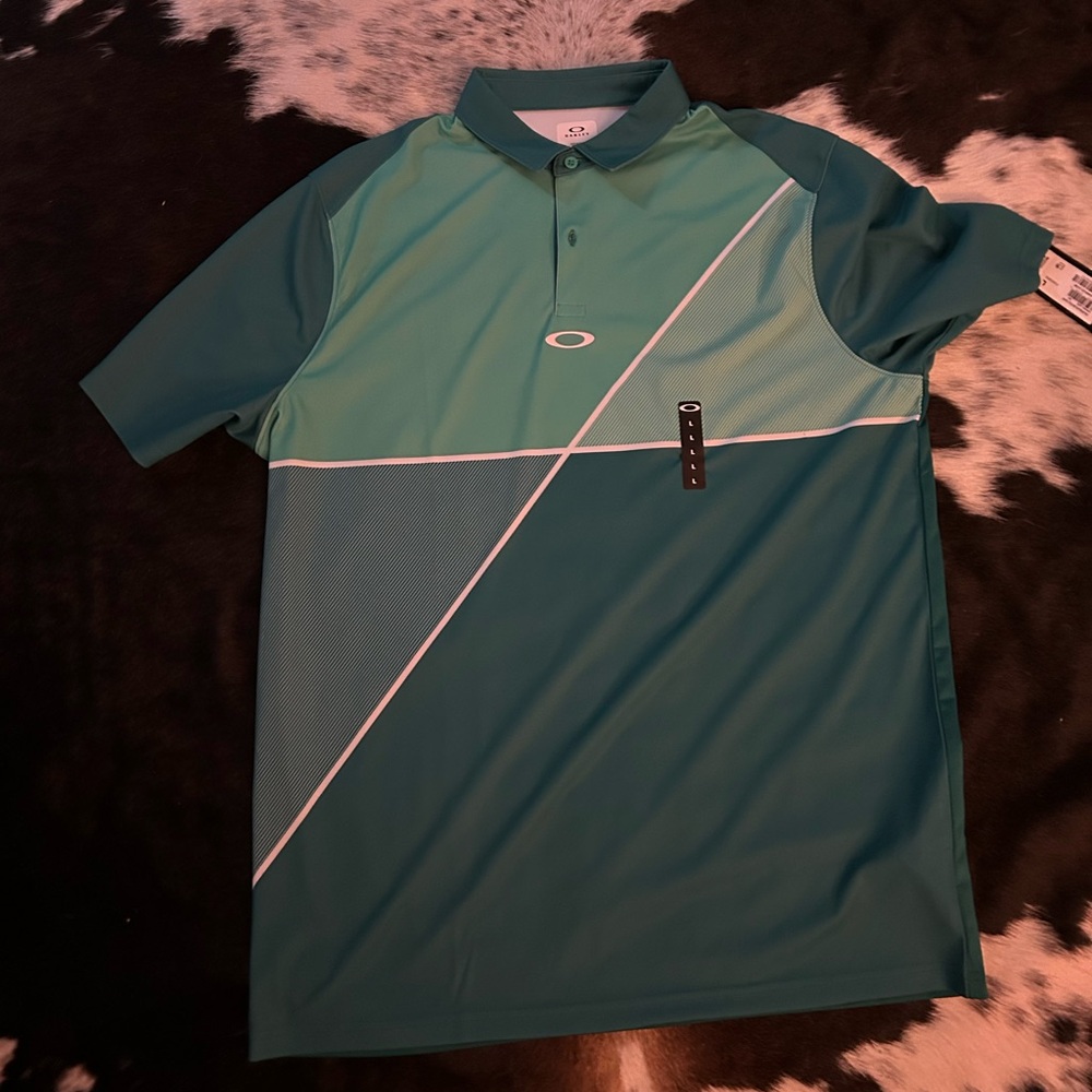 Oakley Green Performance Polo Shirt